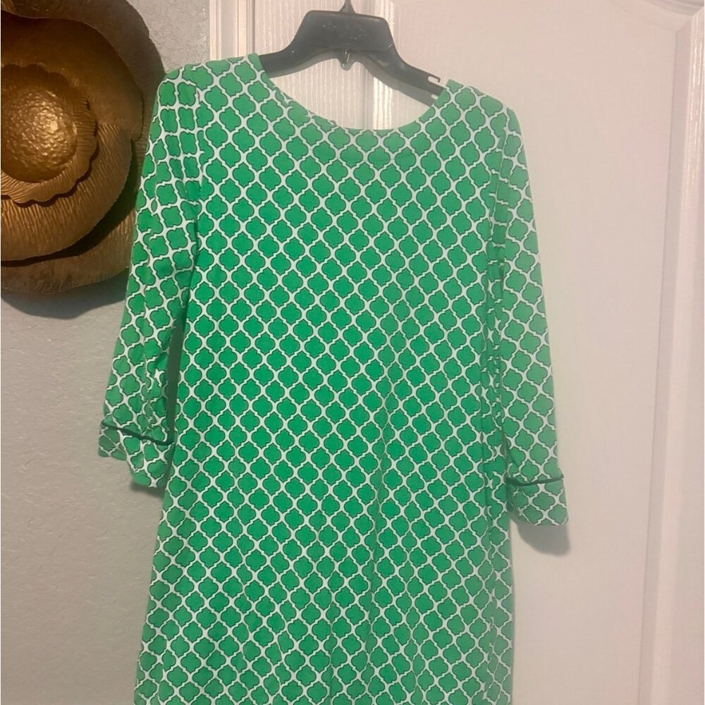 Tie Back Prep Dress- Kelly Green